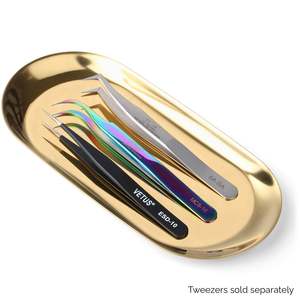 Lash Tweezer Storage Organisers: Metal Storage Tray For Lash Tools