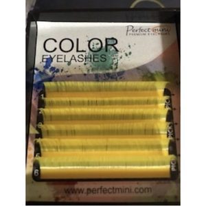 Products: Colour Lashes Yellow Mini Tray 0.15mm C Curl Mixed ⋆ Lashworx