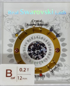 Products: Swarovski crystal lash tray B Curl .20 12mm ⋆ Lashworx