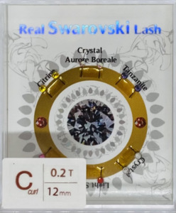 Products: Swarovski crystal lash tray C Curl .20 12mm ⋆ Lashworx
