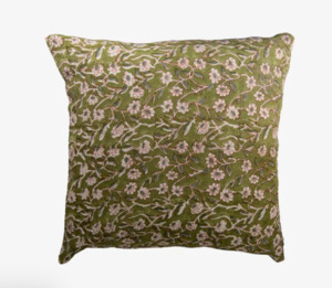 Products: Daisy Handblocked Cushion - La Station Design