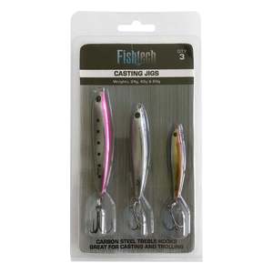 Jigs: FISHTECH - CASTING JIGS 3 PACK 20g 40g 60g