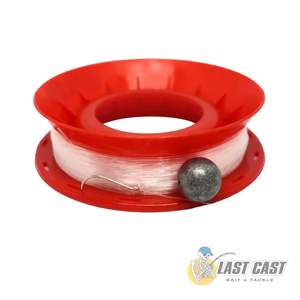 Reels: LAST CAST - RIGGED HAND CASTER REEL 6" ASSORTED COLOURS