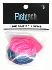 Tackle Accessories: FISHTECH - LIVE BAIT BALLOONS (5 PER PACK)