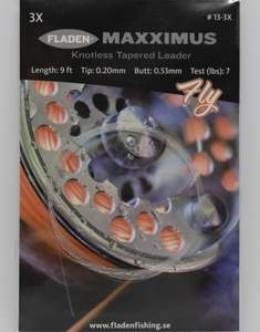 Freshwater: FLADEN - MAXXIMUS KNOTLESS TAPERED LEADER