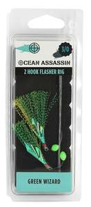 OCEAN ASSASSIN - RECURVE FLASHER RIG GREEN WIZARD