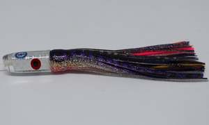 Game Fishing: FRONTEIRA - DIABLO SOFT ANGLED HEAD - 8 INCH TUNA LURE - PURPLE SALAD