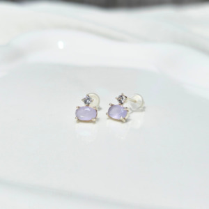 Lavender mist studs