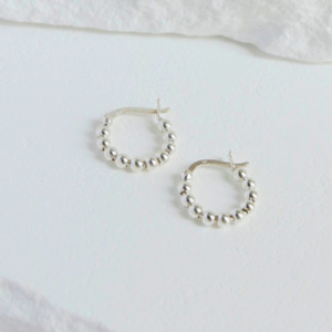 All: Beaded circle earrings
