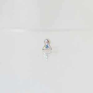 Silver Piercings All: Aurora triangle piercing
