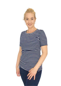 Flaps: Zara - Navy Stripe