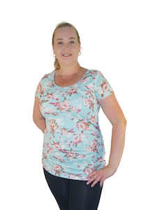 20 Tues: Annie - Floral Tee - Mint Floral