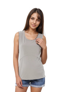 Black Items: Ivy Lift Singlet - Grey