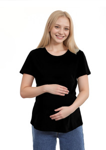 Pre Order: Luna - Horizontal Zip Tee - Black