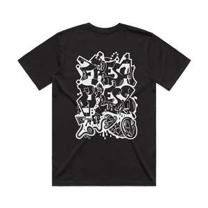 Fresh Press Clothing: Fresh Press T Shirt: Kaput (Black)