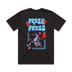 Fresh Press T Shirt: Roach (Black)
