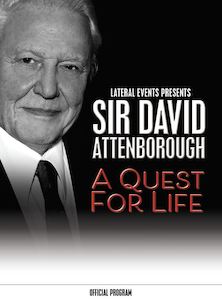 Products: Sir David Attenborough 2017 Show Program (Signed & Not signed)