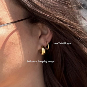 Earrings: Luna Twist Hoops