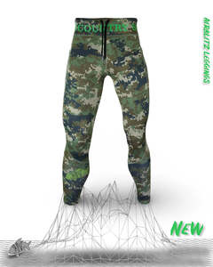 Backcountry Skinz: AIRBLITZ™ Moss Camo Perforated Neoprene Leggings - Unisex