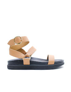 Sandals: Platform Sandal - Tan