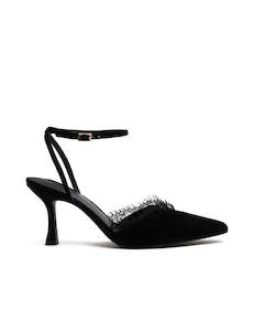 Wedding Edit: Indy Heel - Black/Lace