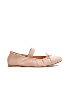 Ballet Flats: Ballet Flat - Pink Satin