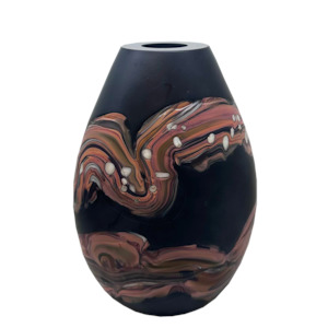 Small Vases: Obsidian Teardrop Regular