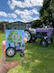 Lavender Purple Tractor Fridge Magnet