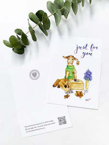 M Jeng Design: Just For You Greeting Card