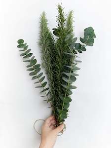 Greenery Foliage: Rosemary & Eucalyptus 'Bath Bouquets' for Shower Head