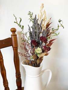 Flower Arrangement: Vintage Dried Flower Bouquet