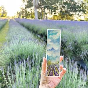 M Jeng Design: Lavender Field Bookmark