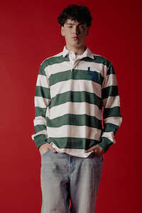 Rugby Jersey | Green Stripe