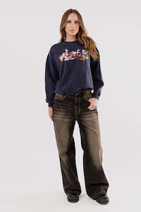 Disney Cartoon 2: Vintage Looney Tunes Crewneck XS