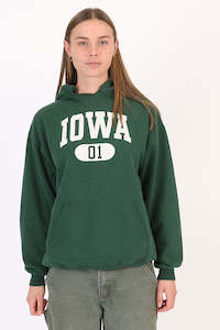 Hoodie: Vintage Iowa University Hoodie M