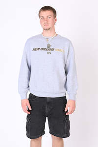 Mens: Vintage New Orleans Saints NFL Sweatshirt L