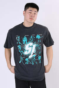 Mens: Vintage San Hose Sharks NHL Tee XL