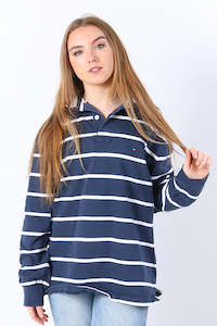 Vintage Tommy Hilfiger Striped Rugby M