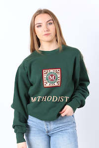 Vintage Methodist College Crewneck S
