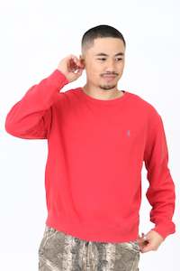 Mens Sweatshirt: Vintage Ralph Lauren Polo Embroidered Logo Sweatshirt L
