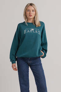 Usa Sports College: Vintage Philadelphia Eagles Crewneck L