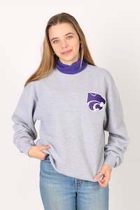 Vintage Kansas State University Roll Neck Sweatshirt L