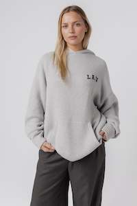 New Arrivals: Knit Hoodie | Light Grey Melange