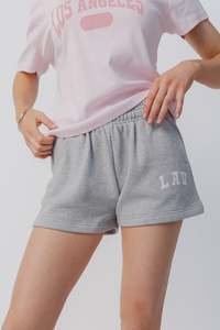 New Arrivals: Applique Fleece Short | Heritage Grey