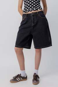 New Arrivals: Baggy Denim Short | Washed Black