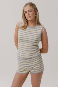 Good Luck Tank | Yellow Stripe