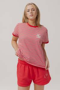 Cropped Tee | Sundae Stripe