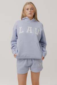 LAV Applique Hoodie | Coastal Blue