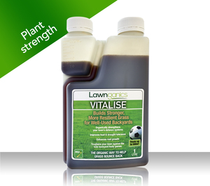 Products: Lawnganics Vitalise Lawn Fertiliser - Quality Lawn Care The Lawn Shed