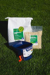 Perennial Ryegrass Bundle + Hand Spreader New Lawn up to 100m2